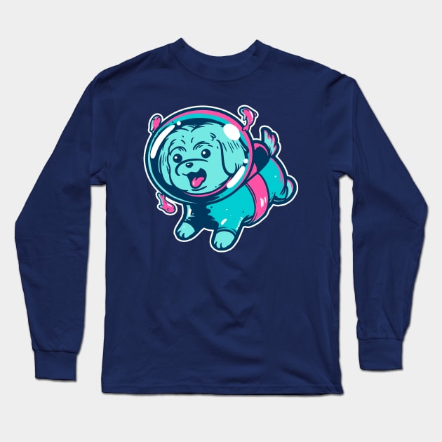 Scuba Dog 2 Long Sleeve T-Shirt by wehkid